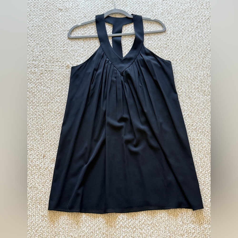 Alice + Olivia Black Satin Top